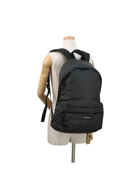 Balenciaga Backpack Logo Nylon Black